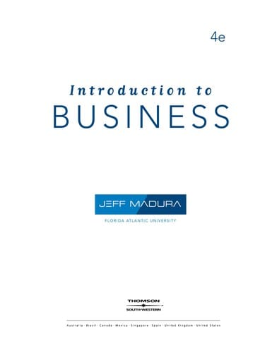 Introduction to business