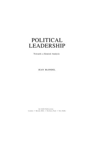 Political leadership