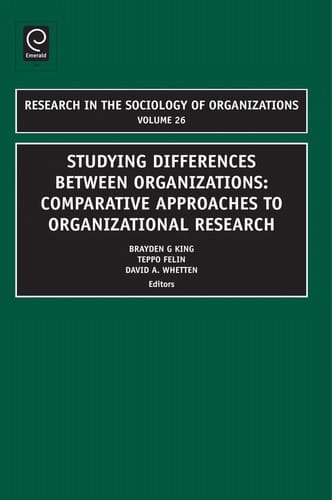 Studying differences between organizations