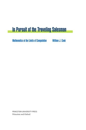 In pursuit of the traveling salesman