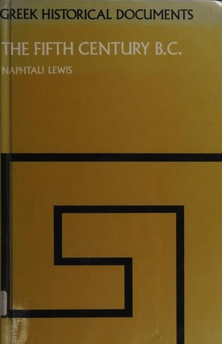 Fifth Century BC (Greek Historical Documents)