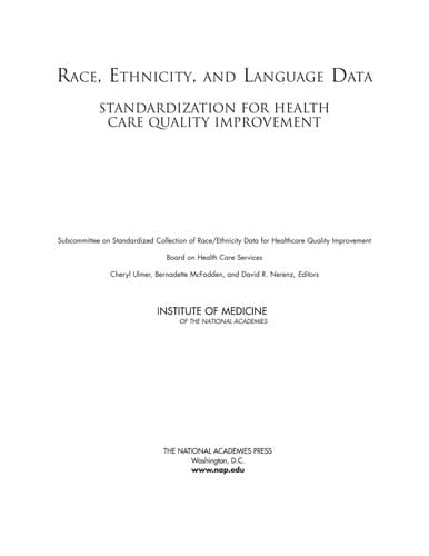 Race, ethnicity, and language data