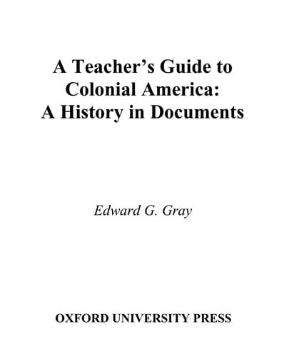 A teacher's guide to Colonial America