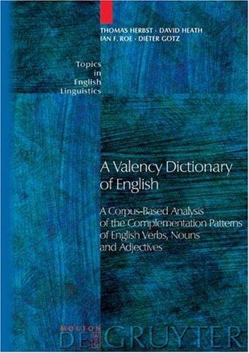 A valency dictionary of English