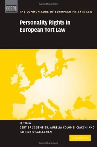 Personality rights in European tort law