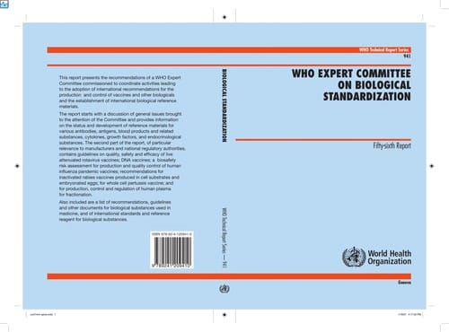 WHO Expert Committee on Biological Standardization