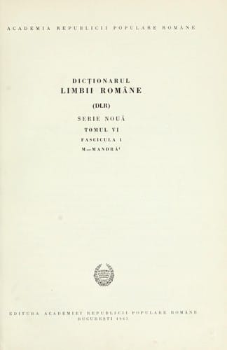 Dicionarul limbii române (DLR), Serie nou