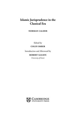 Islamic jurisprudence in the classical era