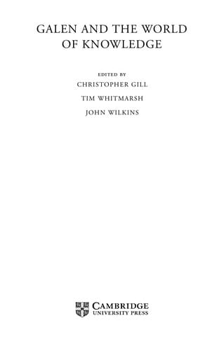 Galen and the world of knowledge