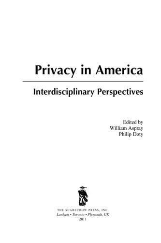 Privacy in America