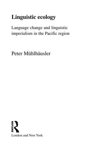 Linguistic ecology