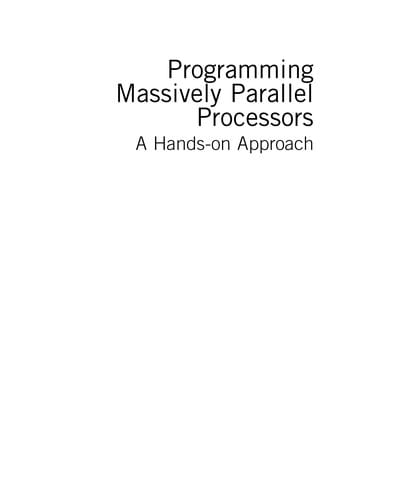 Programming massively parallel processors hands-on with CUDA