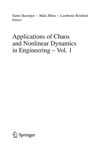 Applications of Chaos and Nonlinear Dynamics in Engineering - Vol. 1