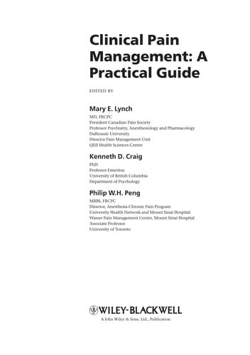 Clinical pain management