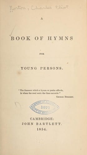 A book pf hymns for young persons ...