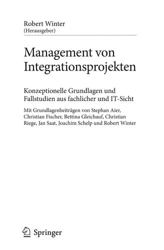 Management von Integrationsprojekten