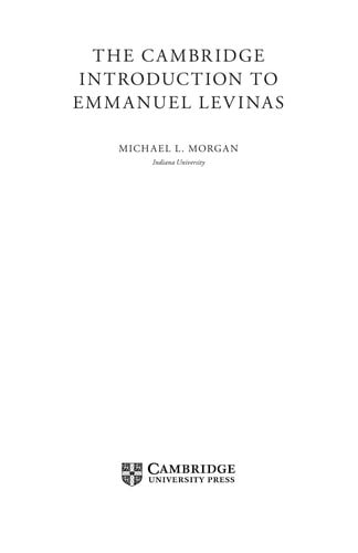 The Cambridge introduction to Emmanuel Levinas
