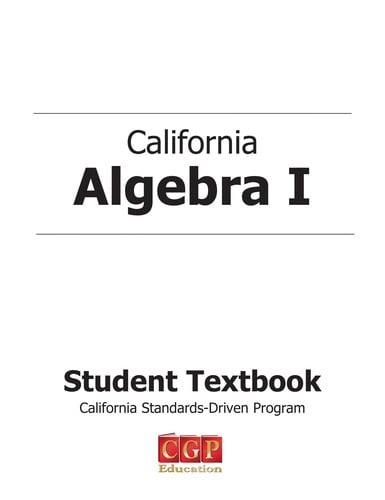 California algebra I
