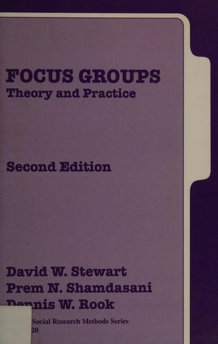 Focus groups: theory and practice