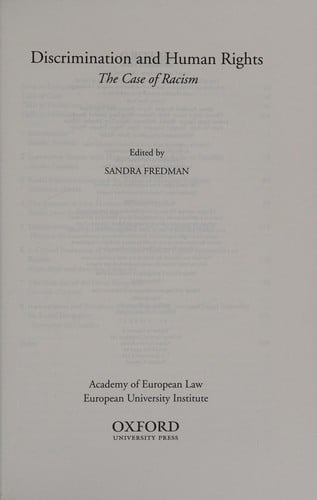 Discrimination and human rights: the case of racism