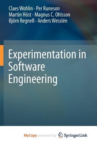 Experimentation in Software Engineering
