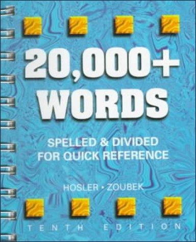 20,000+ words: spelled and divided for quick reference