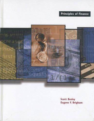 Principles of Finance (Study Guide)