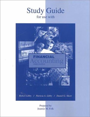 Study Guide for use with Financial Accounting