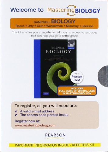 MasteringBiology w/MasterdingBiology Virtual Lab Full Suite SACC for Campbell Biology, Intl Ed