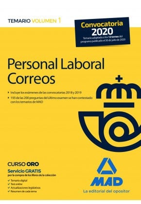 Personal laboral de Correos y Telégrafos: temario