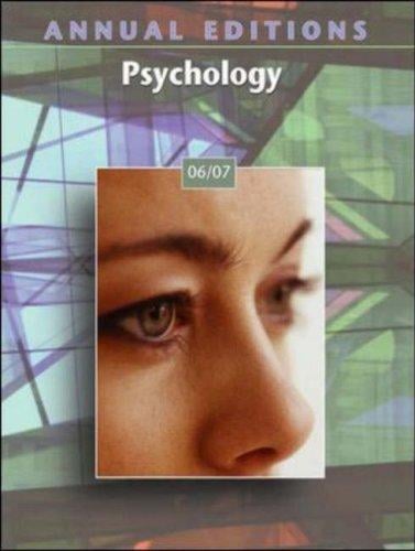 Annual Editions: Psychology 06/07 (Annual Editions : Psychology)