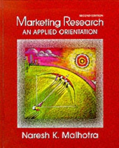 Marketing Research: An Applied Orientation