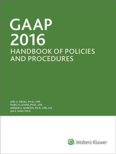 GAAP Handbook of Policies and Procedures