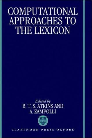 Computational approaches to the lexicon