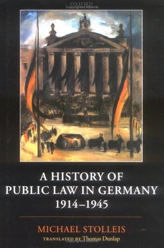 A history of public law in Germany, 1914-1945