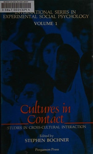 Cultures in contact: studies in cross-cultural interaction