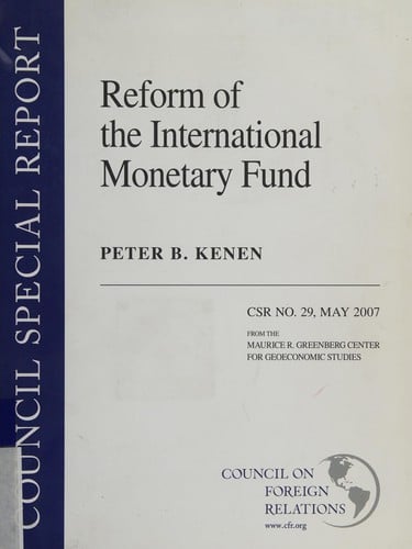 Reform of the International Monetary Fund