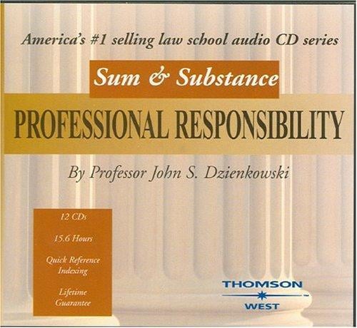 Sum & Substance: Professional Responsibility (Sum & Substance CD)
