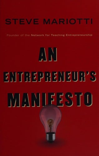 An entrepreneur's manifesto