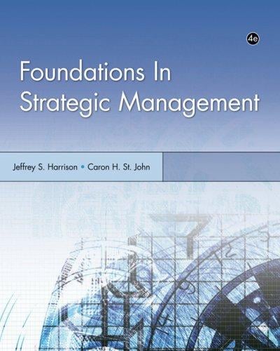 Foundations in Strategic Management (Foundations Series in Management)