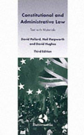 Constitutional and administrative law: text with materials.