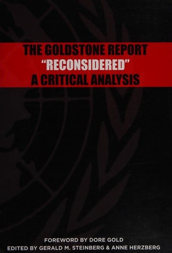 The Goldstone report "reconsidered": a critical analysis