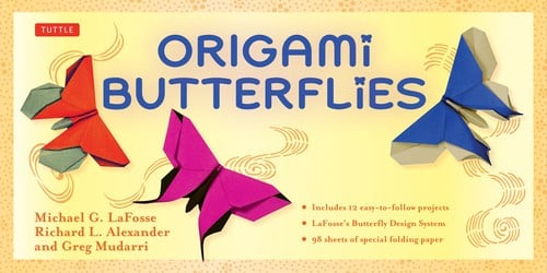 Origami butterflies