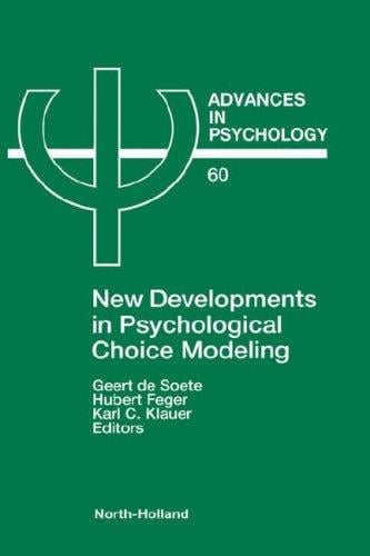 New developments in psychological choice modeling