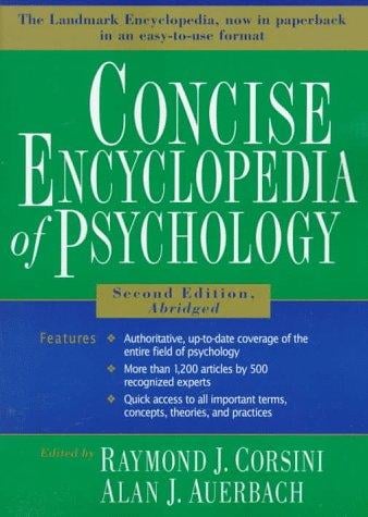 Concise encyclopedia of psychology