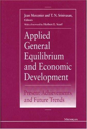 Applied general equilibrium and economic development: present achievements and future trends