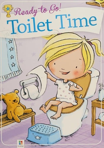 Ready to go! Toilet time: girl