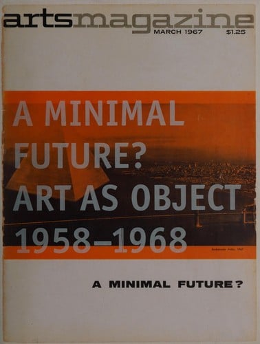 A minimal future?: art as object 1958-1968