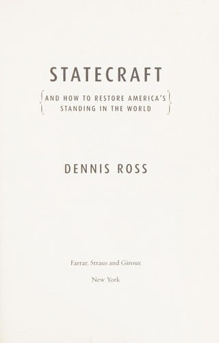 Statecraft: and how to restore America's standing in the world