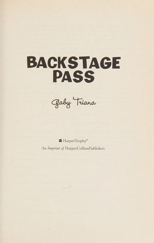 Backstage pass